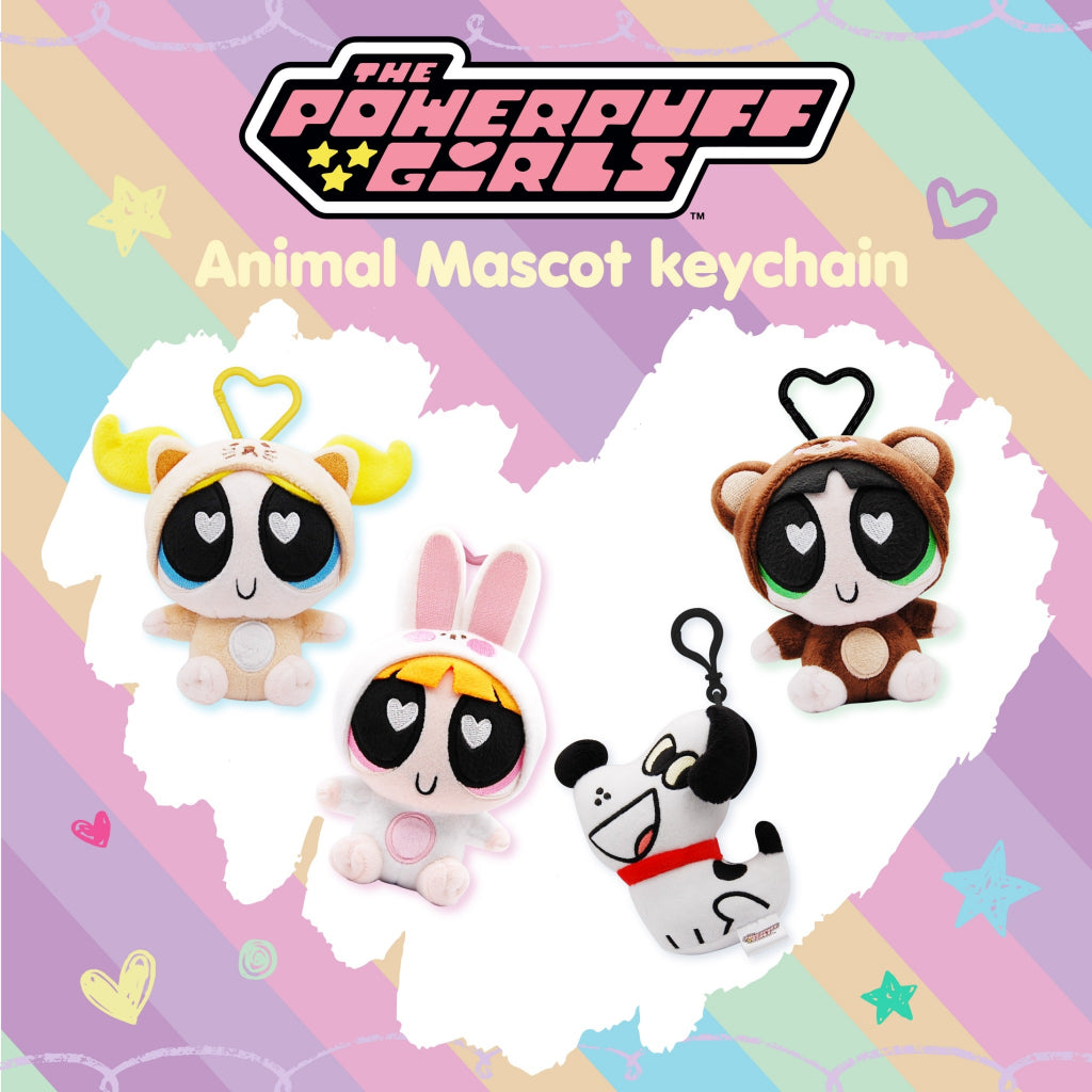 Powerpuff girls plush keychain