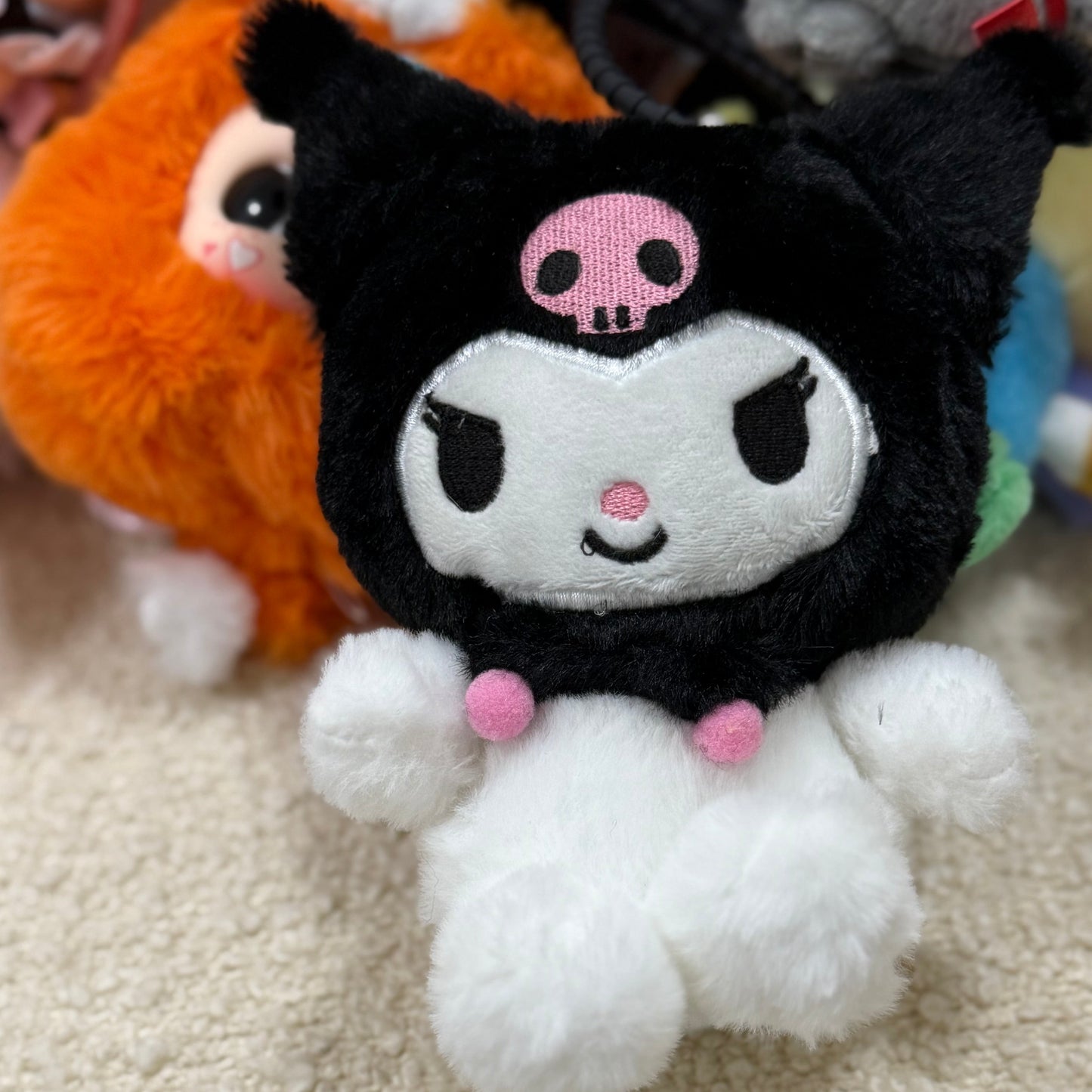 Kuromi plush keychain