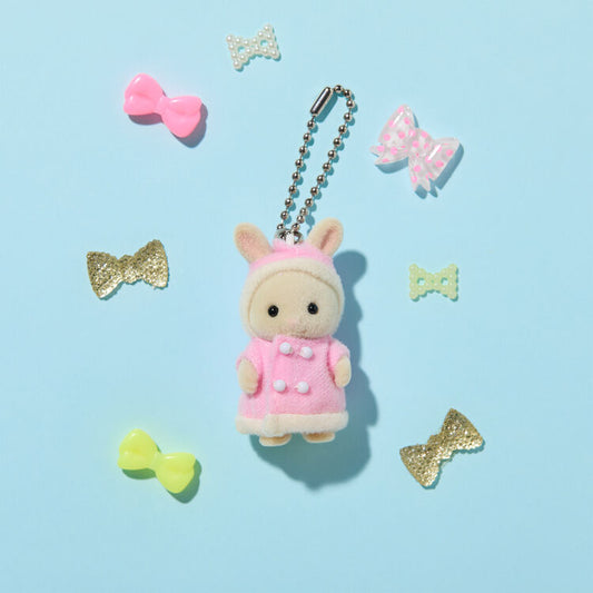 Parka milk rabbit baby keychain