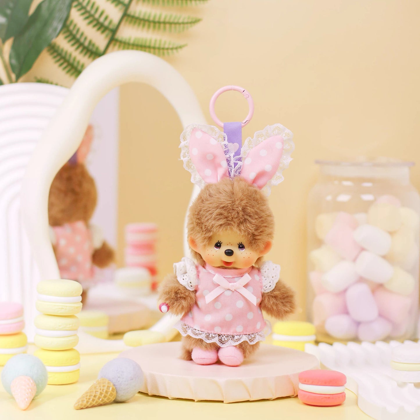 Monchhichi cute pink 14cm
