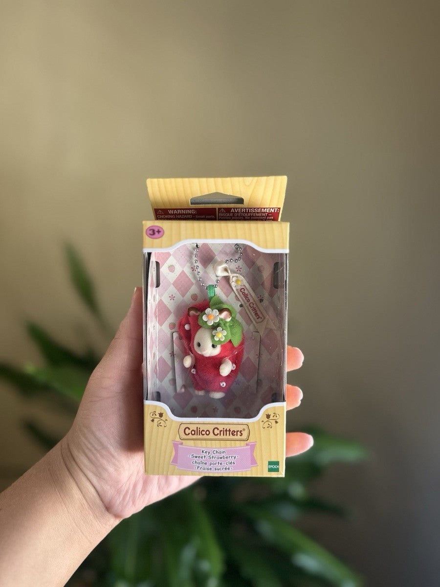 Sweet strawberry Key Chain - Sylvanian Families