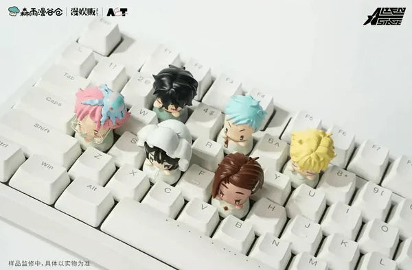 Alien stage baby keycaps keychain