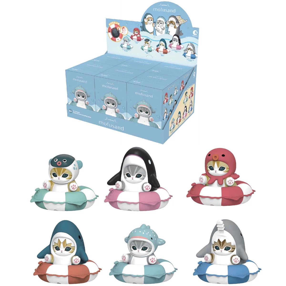 Mofusand Swimming Ring Stamp blind box collection